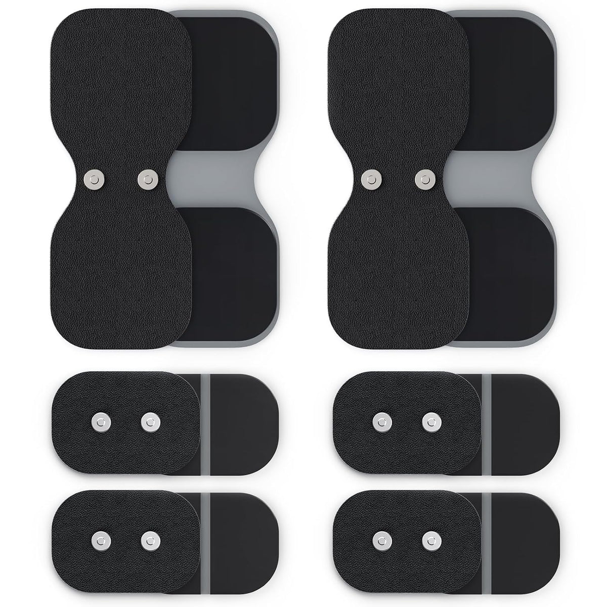 AUVON Wireless TENS Unit Electrode Pads 12 Pcs, 2 Sizes, Latex-Free