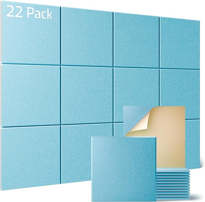 Sonicism 22 Pack Acoustic Wall Panels