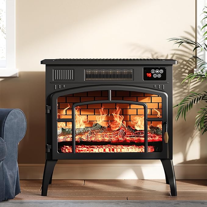 Royalcraft Electric Fireplace Heater, Freestanding Electric Fireplace Stove