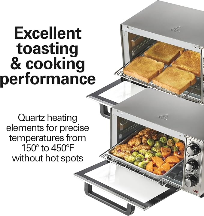 Hamilton Beach Countertop Toaster Oven & Pizza Maker Large 4-Slice Capacity