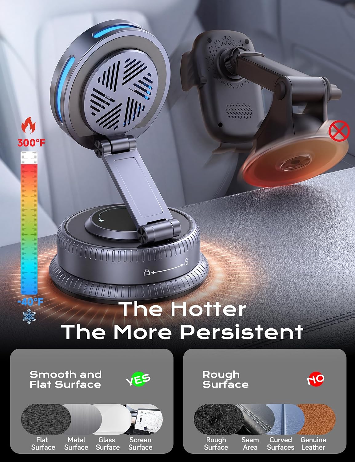 Qi2.2 25W MagSafe Car Mount Charger, Cooling Fan+75W Fast Adapter