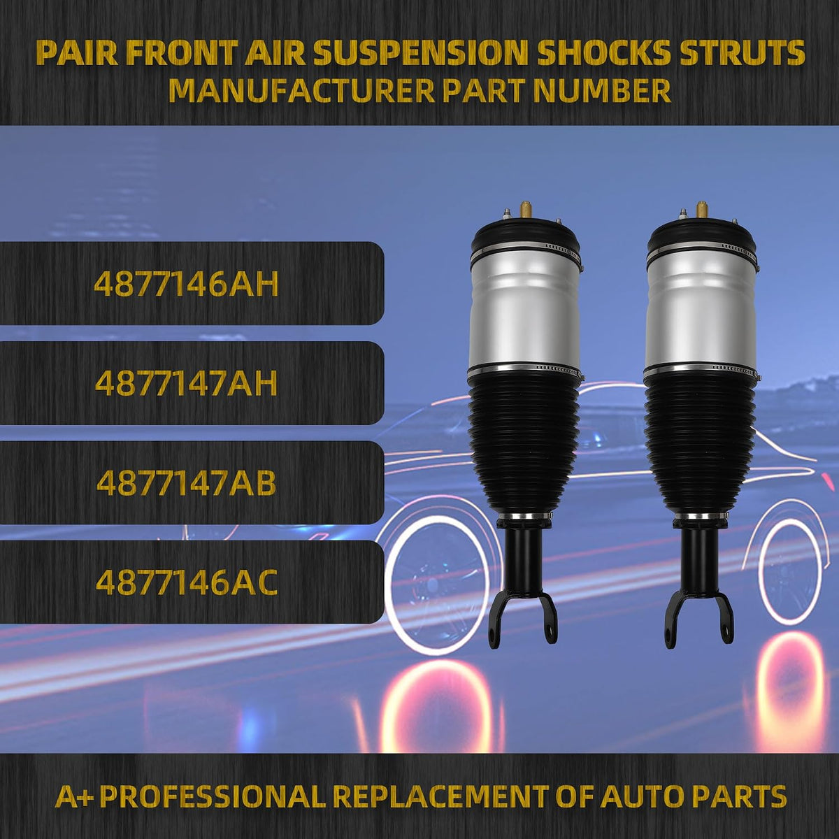 Dasbecan Front Air Suspension Shock Absorber Compatible with Dodge Ram 1500
