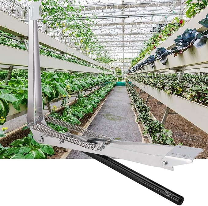 A ANLEOLIFE Automatic Roof Vent Opener Greenhouse Accessories Solar Window