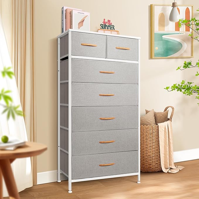 Mifuro Tall Dresser for Bedroom, Vertical Storage Organizer Tower