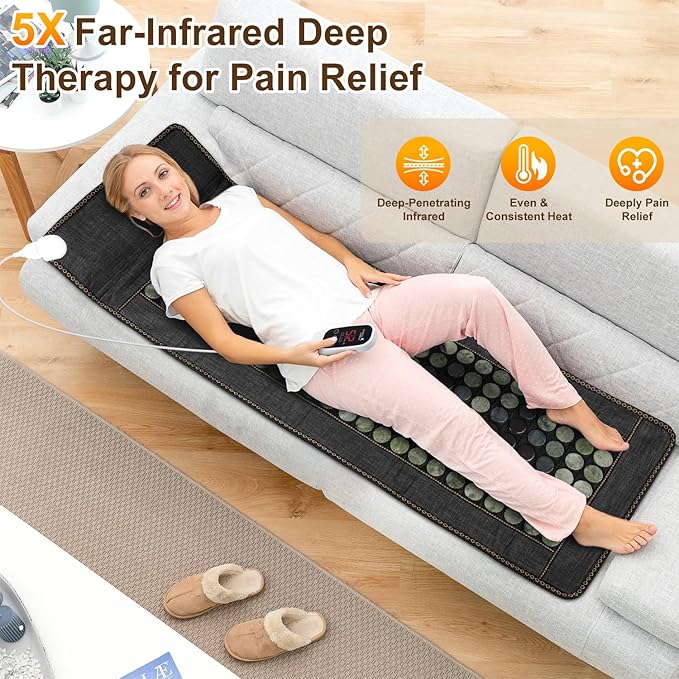 Infrared Heating Pad for Back, Full Body 72"x24", 6X Pain Relief