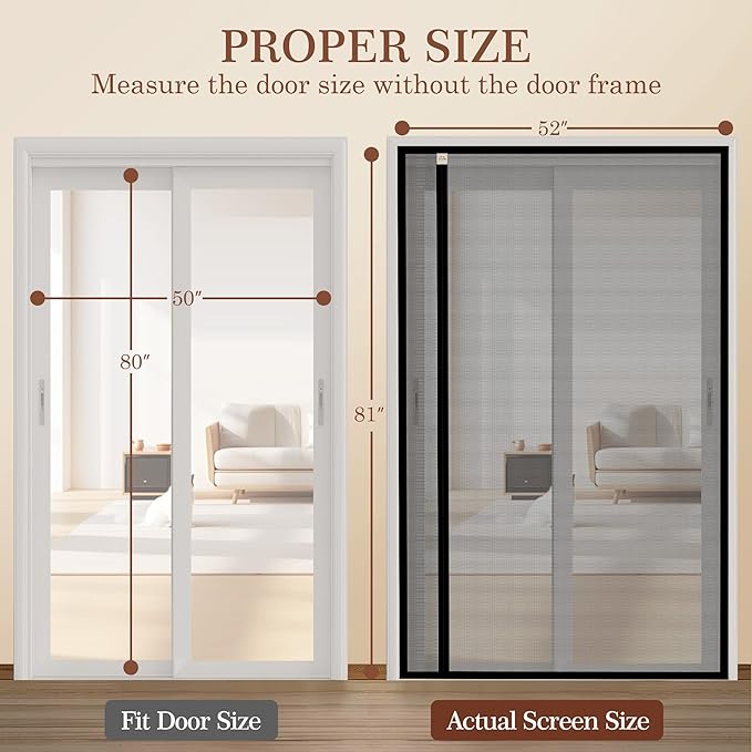 Yotache Reversible Left Right Side Opening Screen Doors