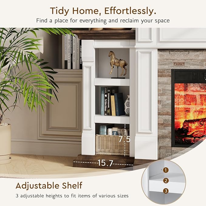 LGHM 72" Electric Fireplace