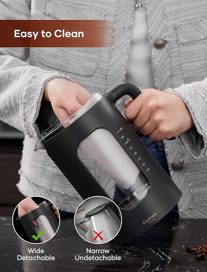 Electric Tea Kettle, INTASTING Glass Electric Kettle