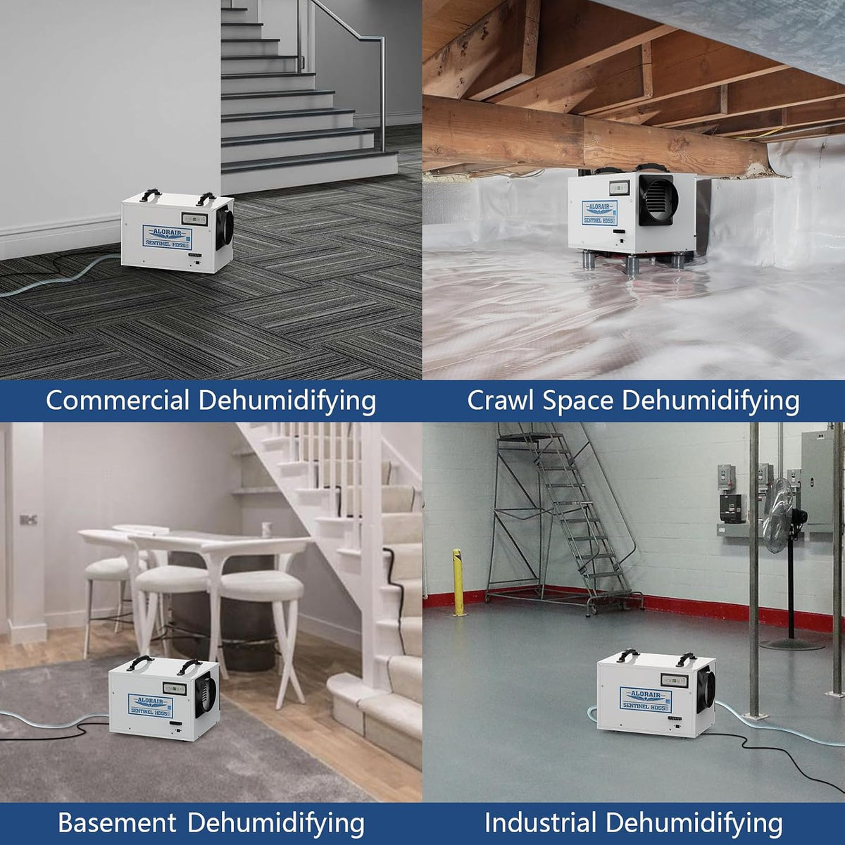 ALORAIR 120 Pints Energy Star Crawlspace Dehumidifier, Sentinel HD55S