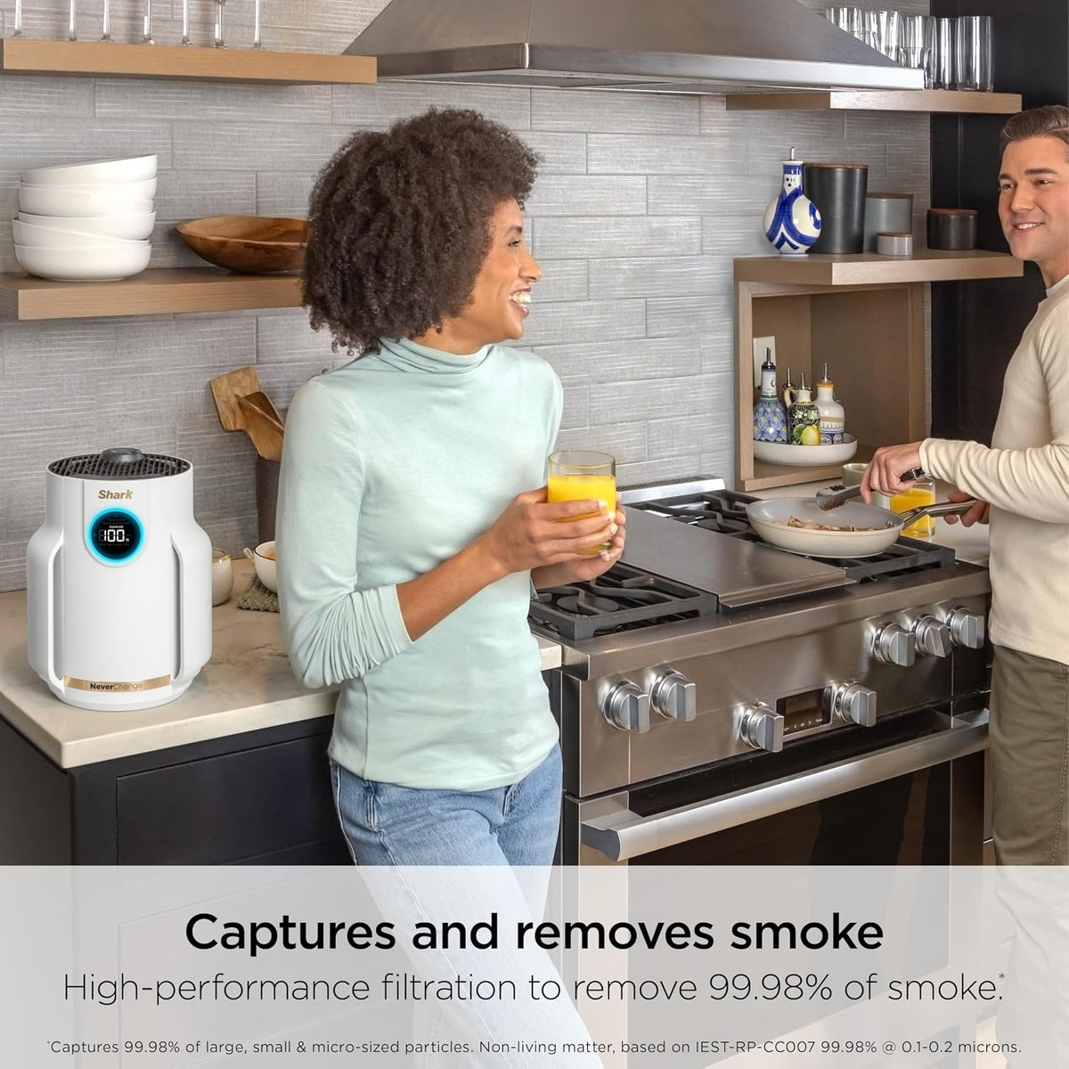 Shark NeverChange Compact Pro Air Purifier, HP072PL, Lilac