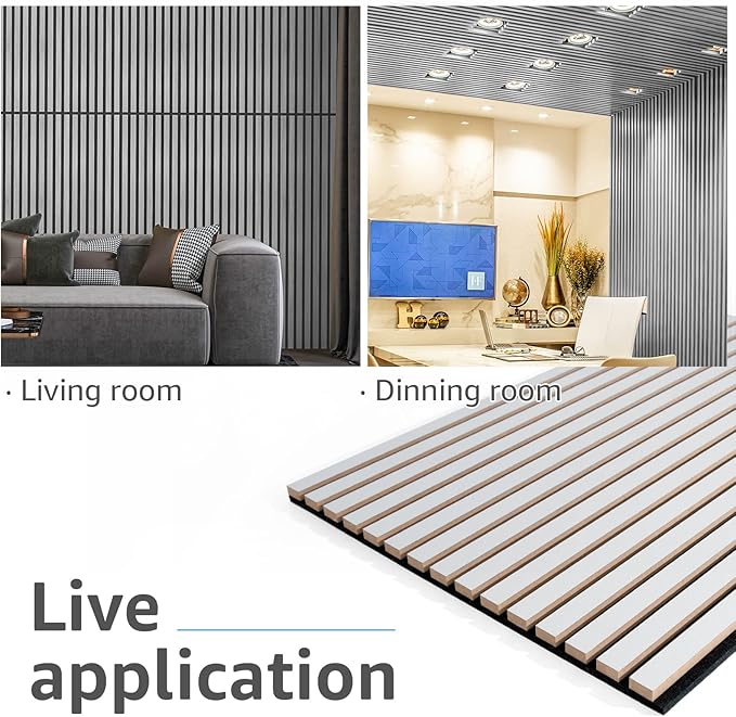 Art3d 2 Wood Slat Acoustic Panels (2-Pack)