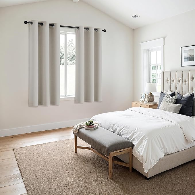 MIULEE Natural Blackout Curtains