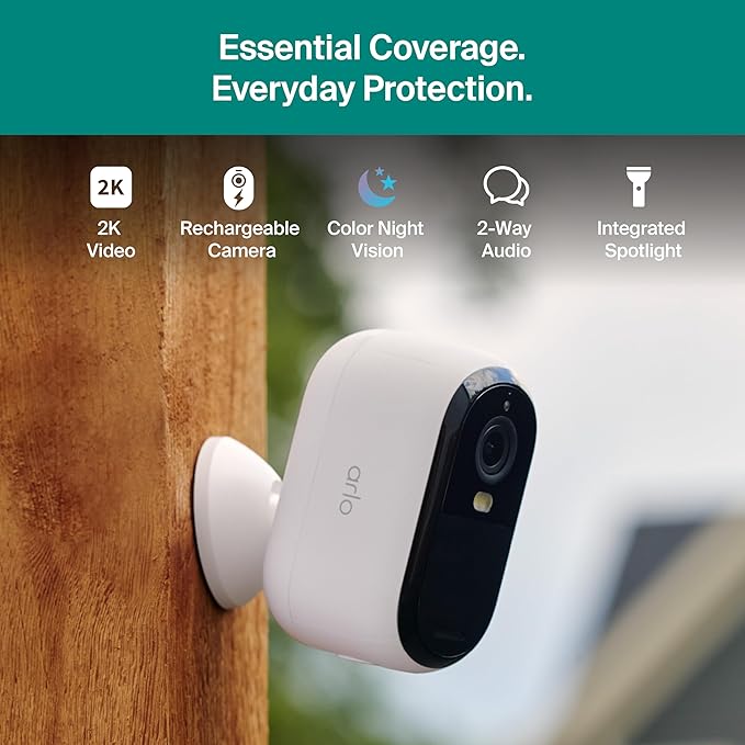 Arlo Essential Security Camera 2K (3-Pack)