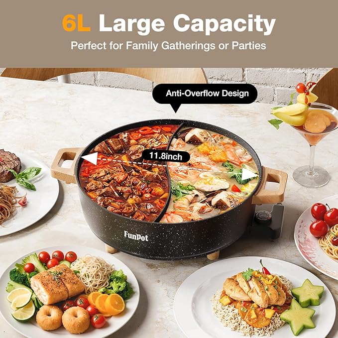Electric Twin Compartment Hot Pot