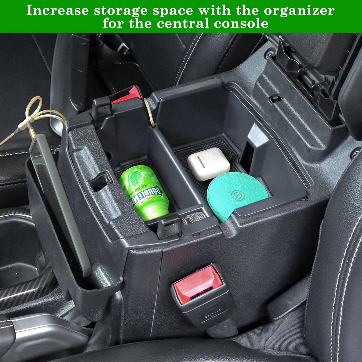 Eamplest Center Console Organizer for Jeep Wrangler & Gladiator 2024-2026