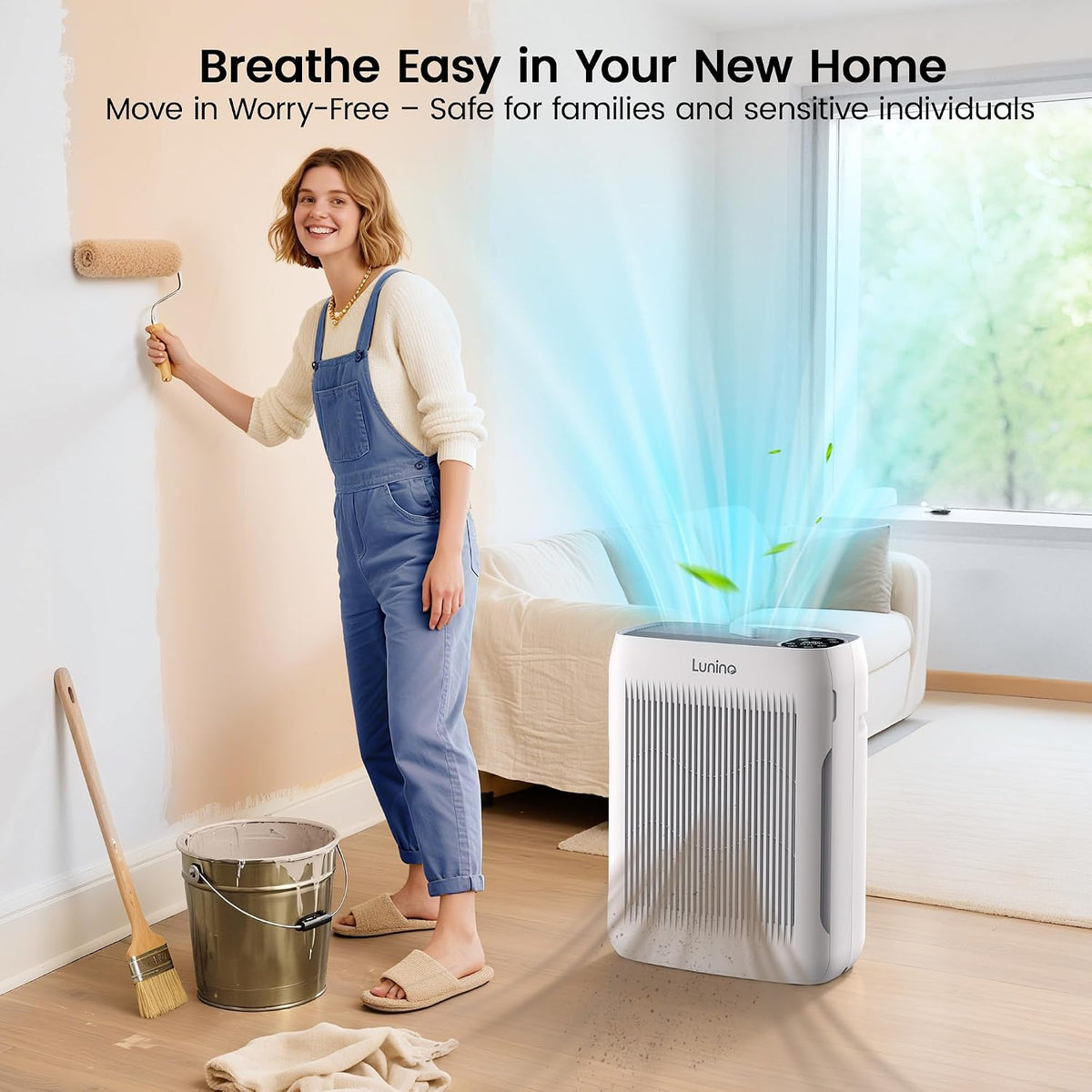 LUNINO Air Purifiers for Home Large Room, up to 3000 Sq Ft, H13 Hepa Filter