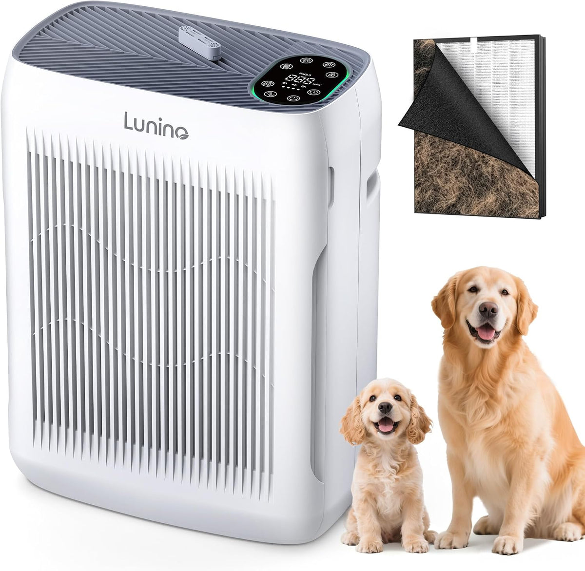 LUNINO Air Purifiers for Home Large Room, up to 3000 Sq Ft, H13 Hepa Filter