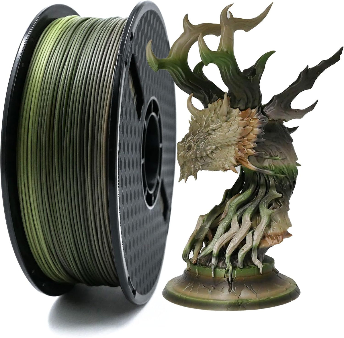PLA Forest/Jungle/Military Rainbow Gradient Multicolor Filament