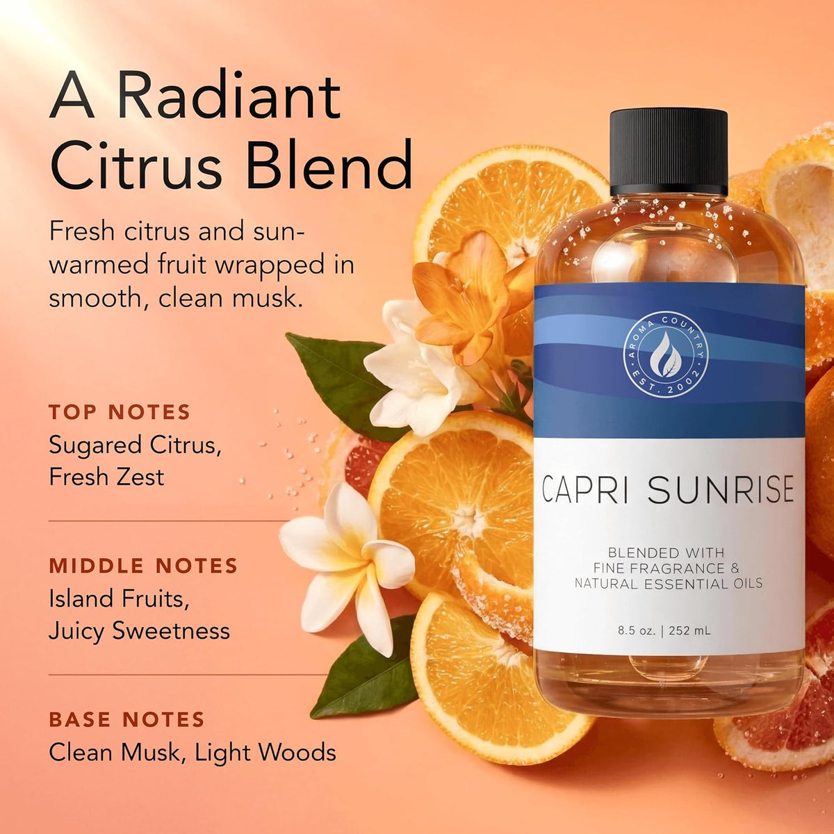 Aroma Country Capri Sunrise Diffuser Oil