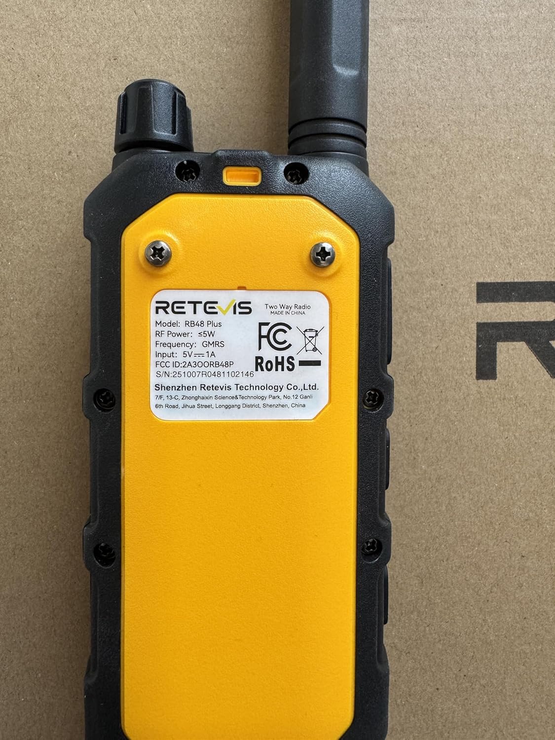 Retevis RB48 Plus Waterproof Walkie Talkies Long Range,GMRS Radios (6 Pack)