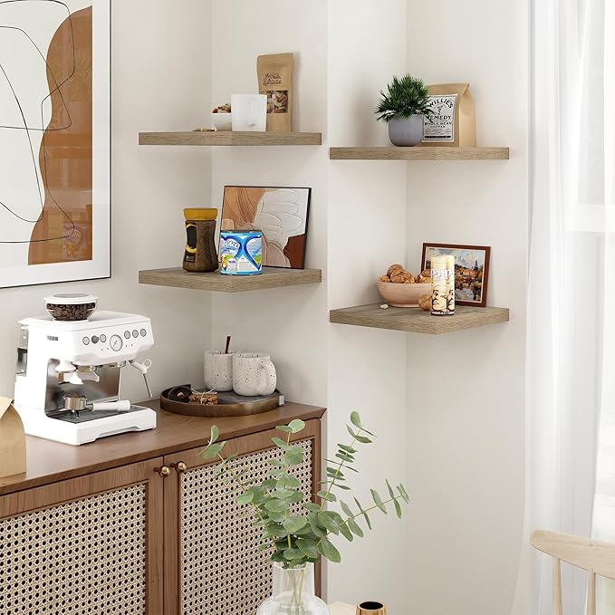 Fun Memories Square Floating Shelves (Set of 4)