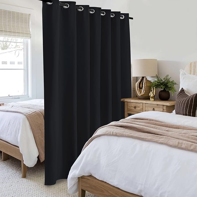 Beauoop 100% Blackout Curtains 84 Inches Long