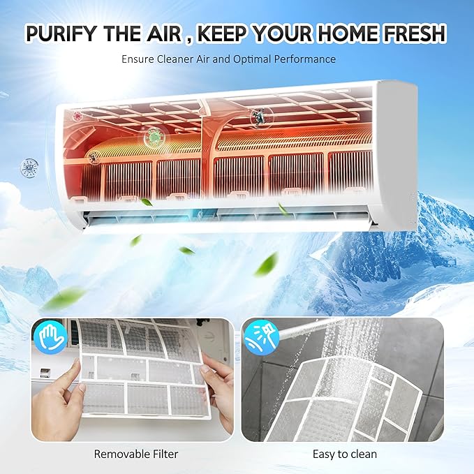 9000 BTU Mini Split Air Conditioner ＆ Heat Pump - 110V/120V Wall Mount Ductless