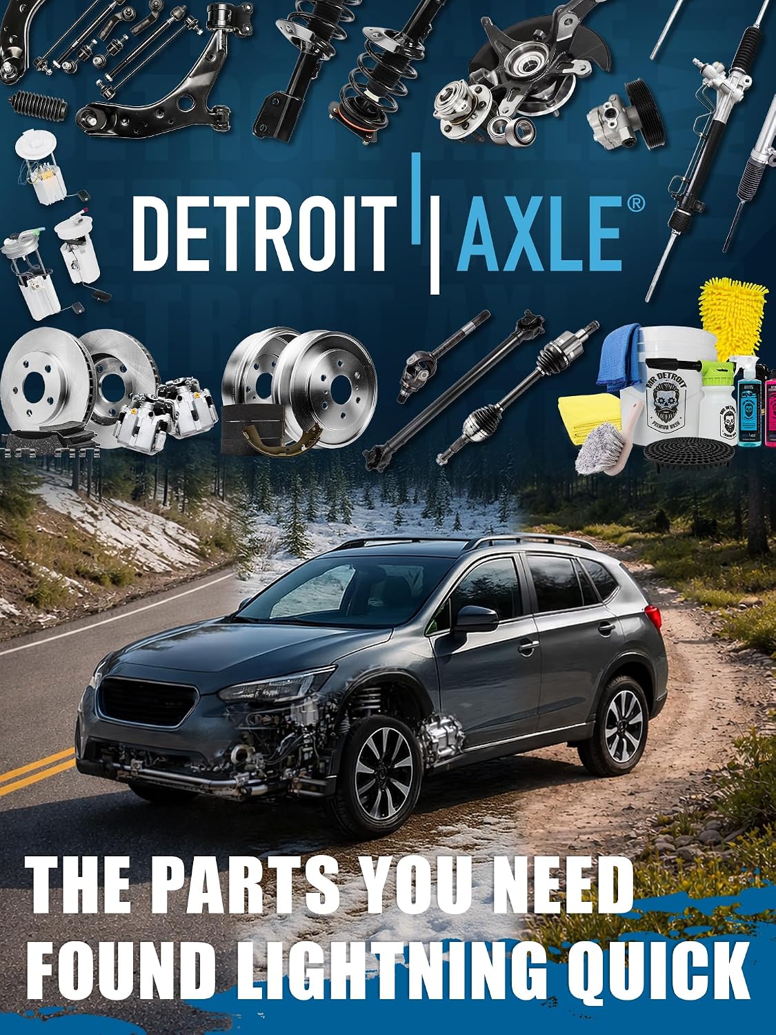 Detroit Axle - Front End Suspension Kit for 2004-2009 Mazda 3 Sport