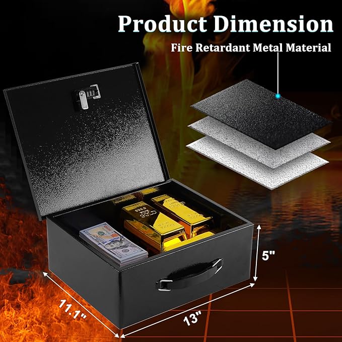 Dalmbox Portable Metal Safe Box