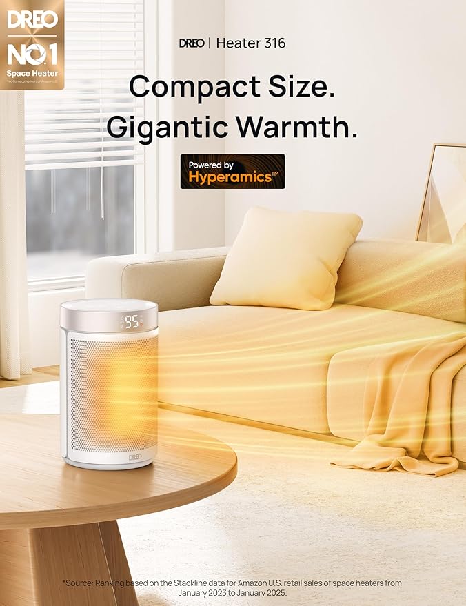 DREO Space Heater, Portable Electric Heaters