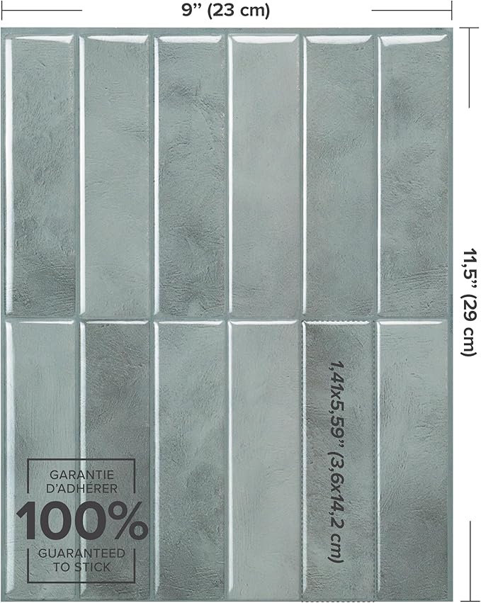 SMART TILES Peel and Stick Backsplash