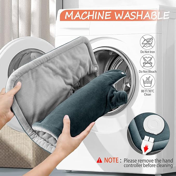 Neck Heating Pad Gifts for Dad, XL Weighted Shoulder Heat Pad, Back Pain Relief