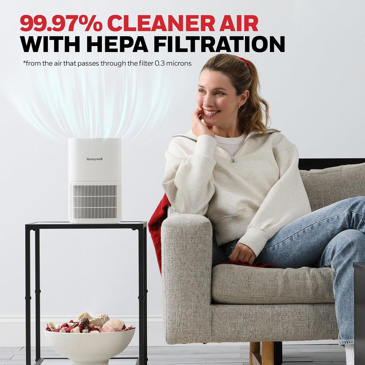 Honeywell Allergen Plus Compact Small Room HEPA Air Purifiers for Home