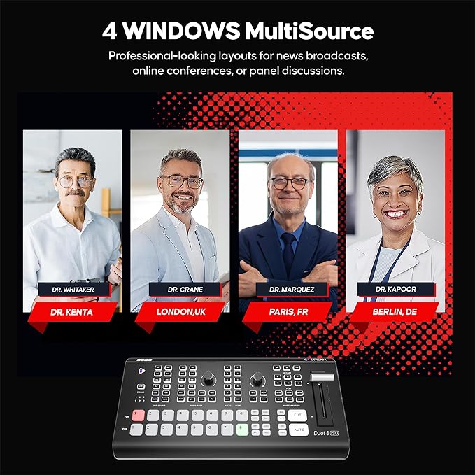 Osee GoStream Duet 8 ISO, 8 Channels Video Switcher