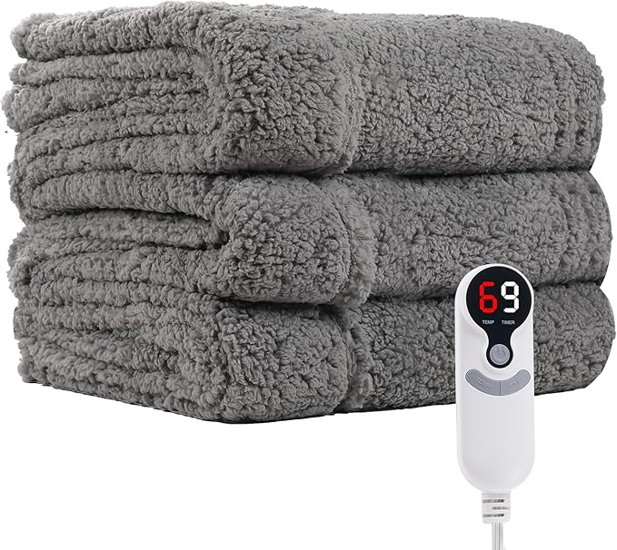 Electric Heated Blanket Full Size 72"×84"