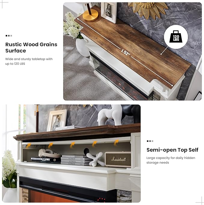 OKD 52" Electric Fireplace