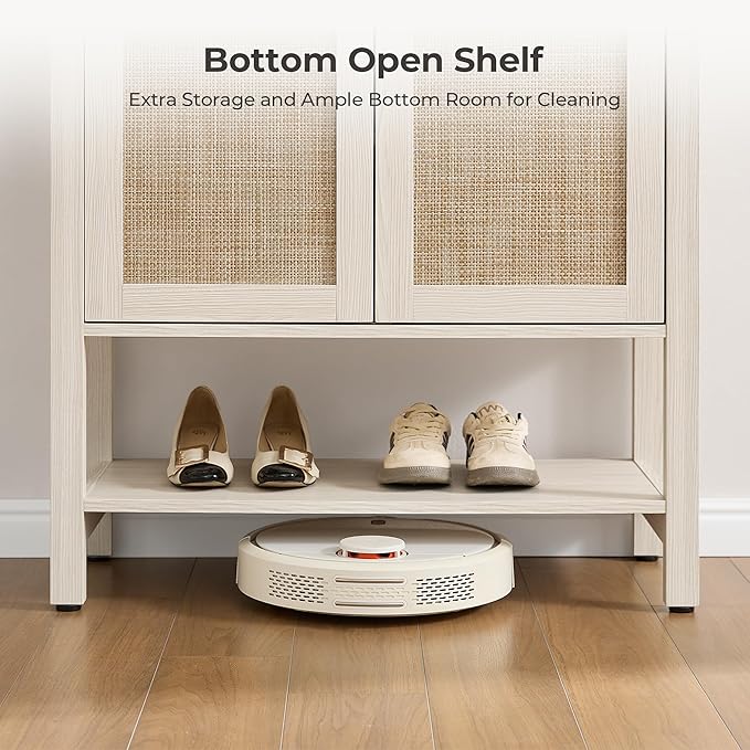 SICOTAS Rattan Shoe Cabinet