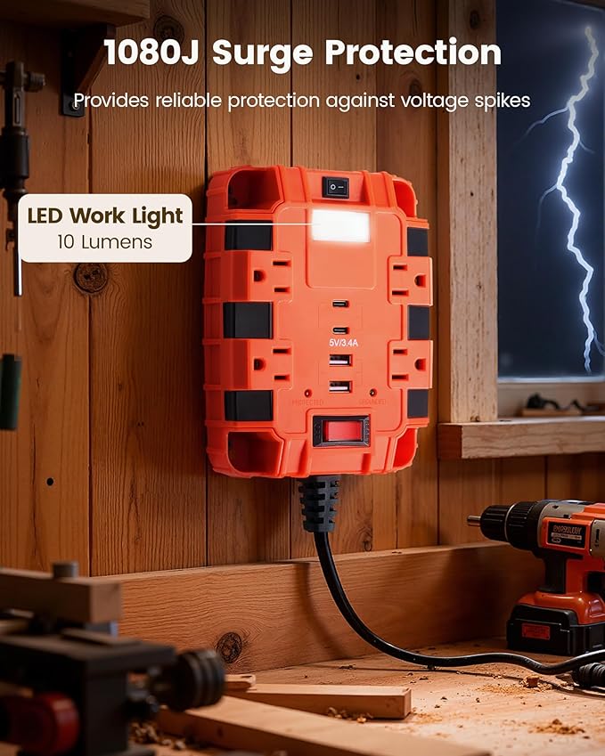 SURAIELEC Magnetic Power Strip