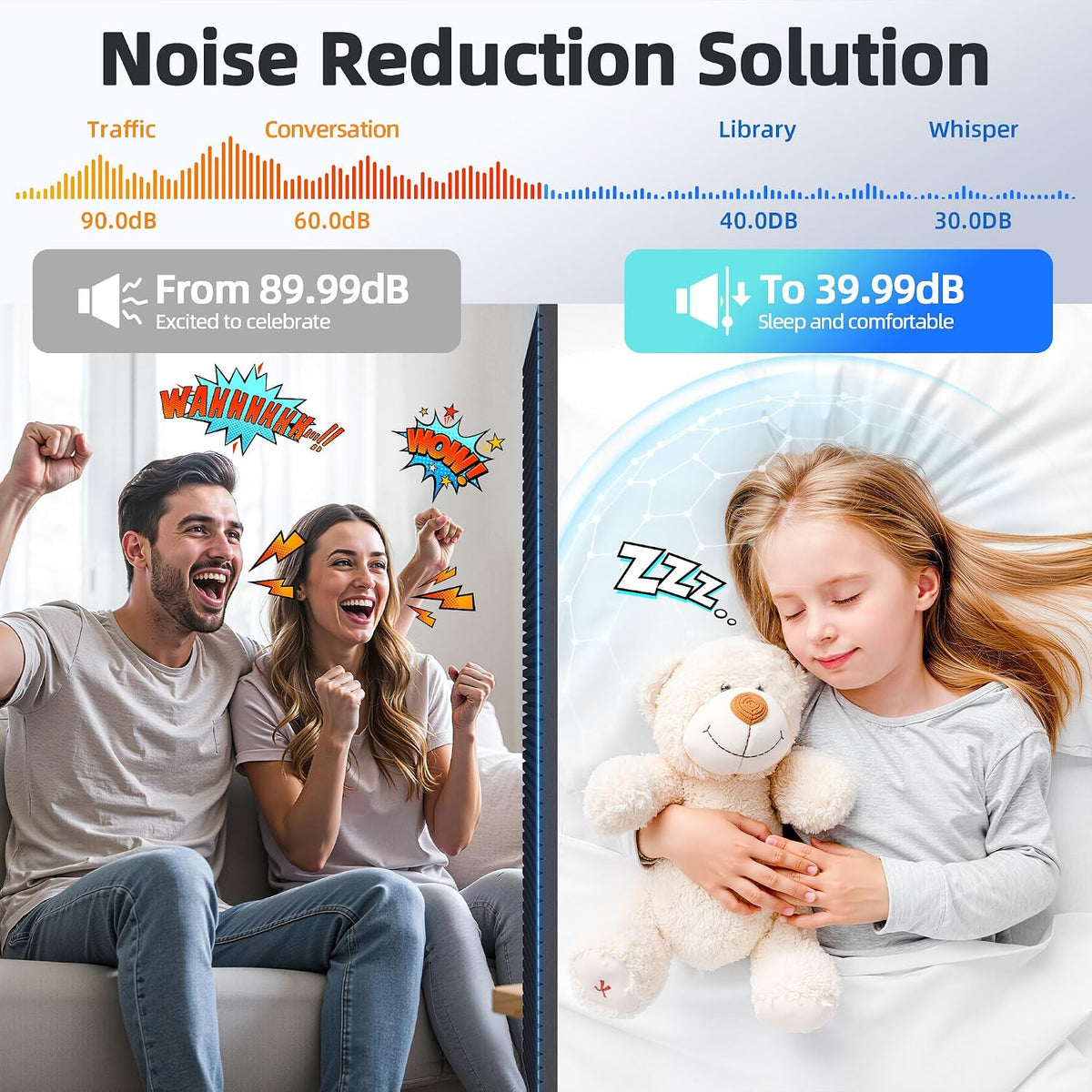 4 Pack High Density Large Acoustic Panel Sound Absorbing with Self-Adhesive