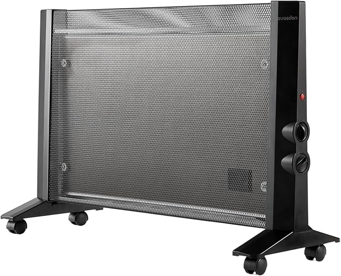 Space Heater for Indoor Use Large Room, 1500W Infrared Electric Room Heater for