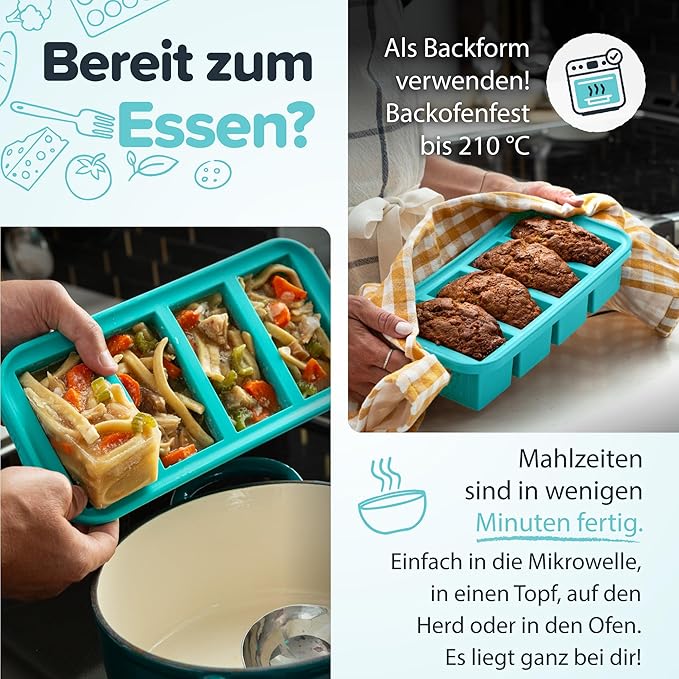 Souper Cubes Silicone Freezer Molds Gift Set