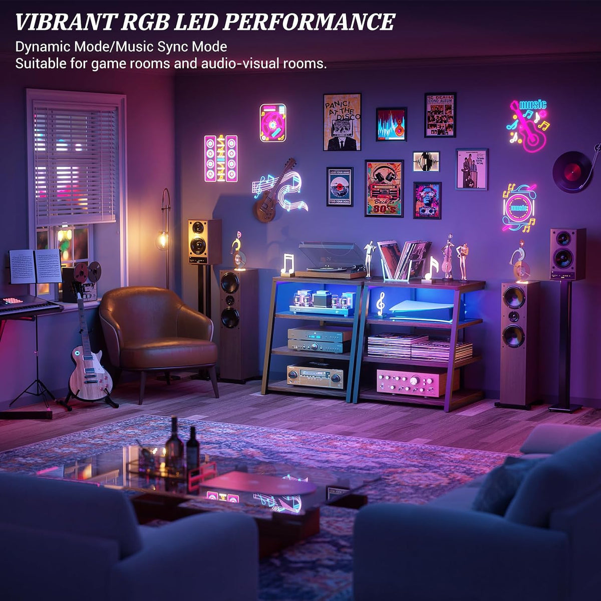AV Media Stand, Stereo Stands and Racks Small Entertainment Center