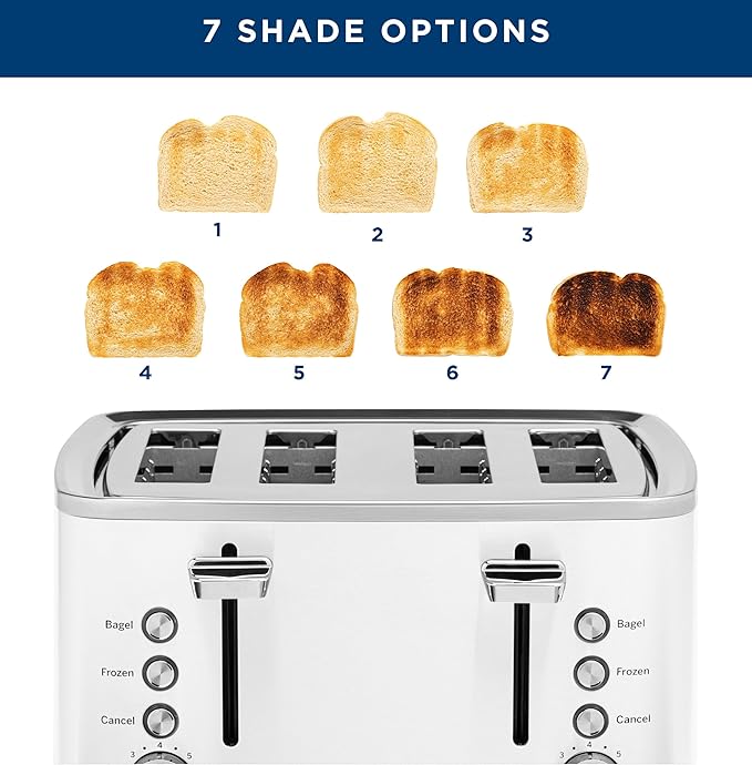 GE 4 Slice Toaster | Extra Wide Slots