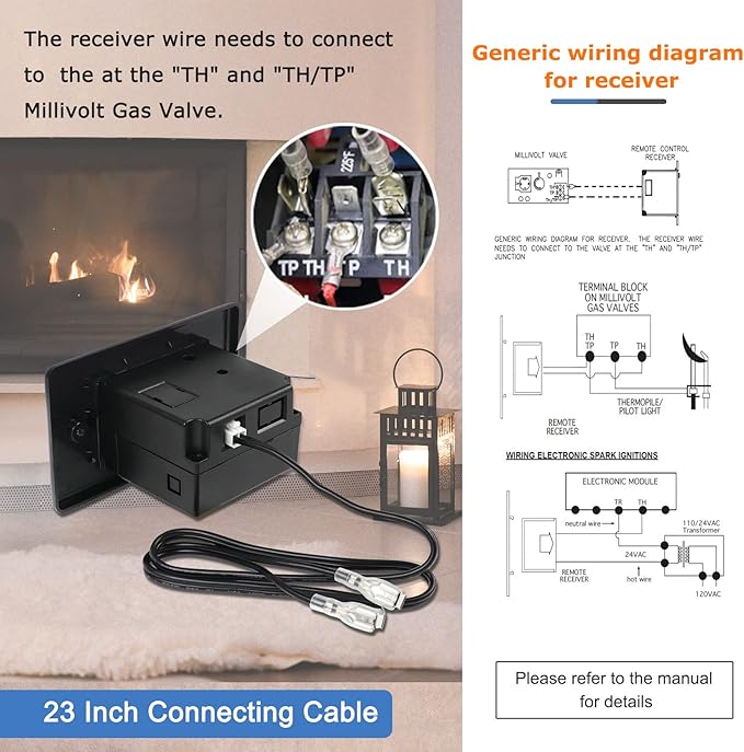 Improved Fireplace Remote Control Kit