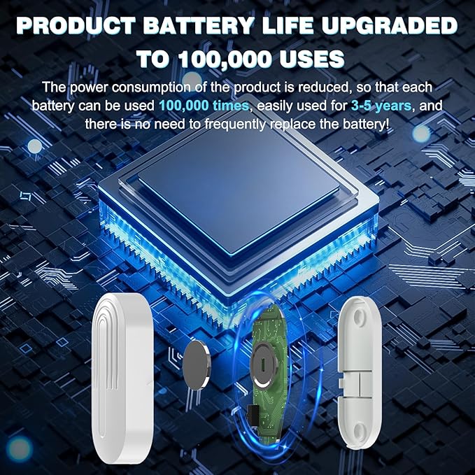 SanJie Door Sensor Chime for Door Opens, Business/Home/Office/Store, 500 FT