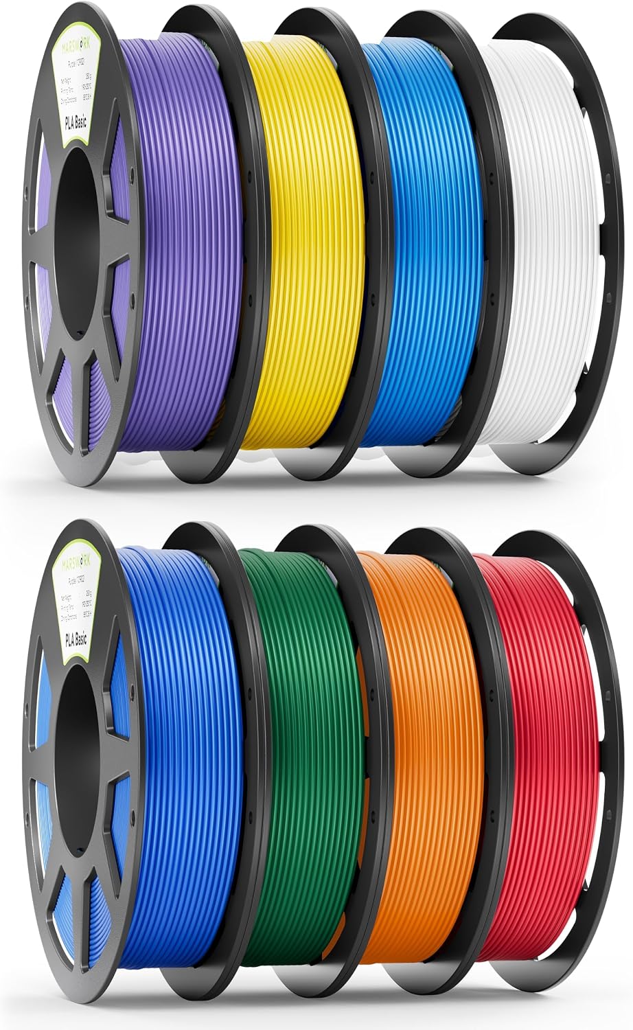 Pre-Dried PLA Basic, 8 x 250g Bundle for Bambu Lab 3D Printers