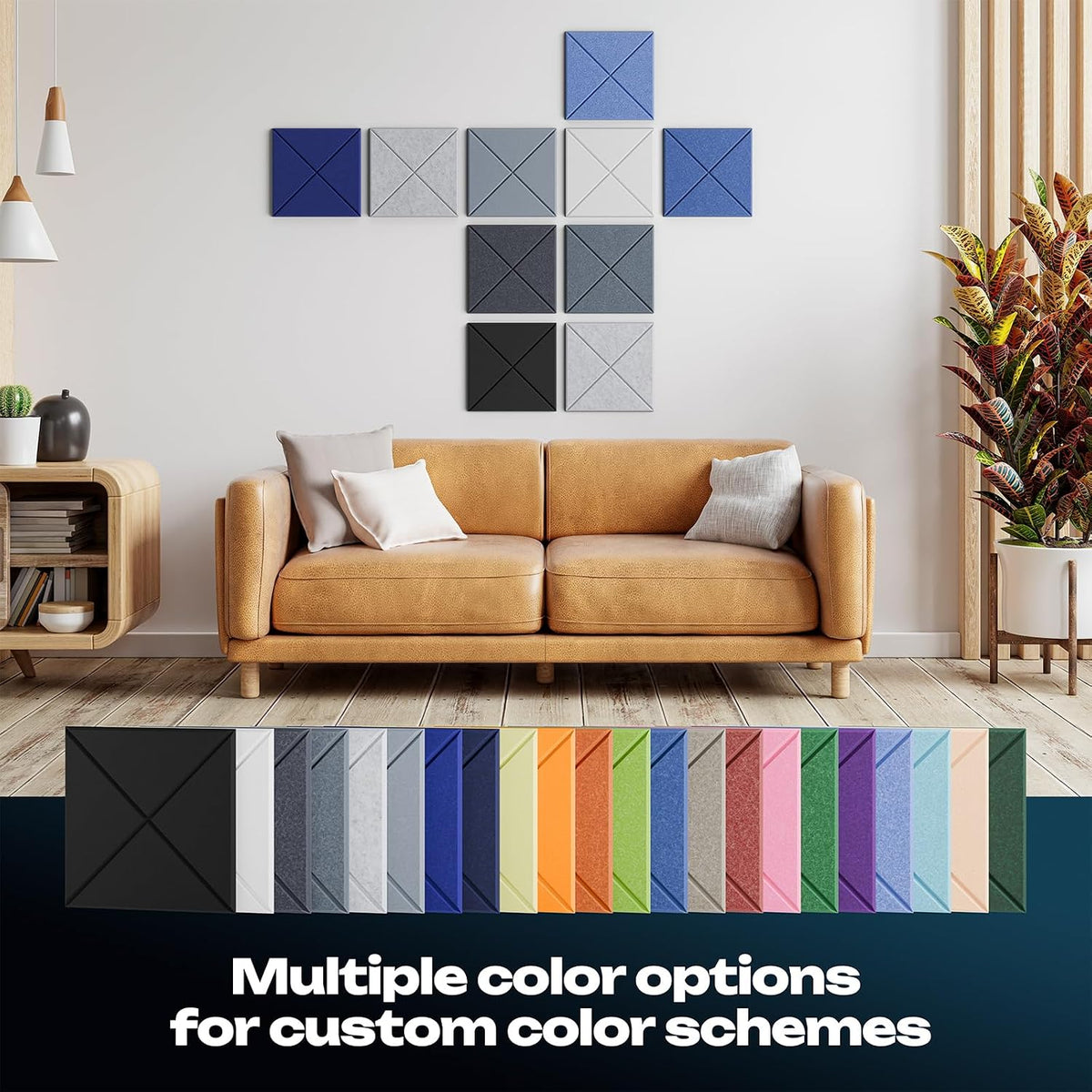 Sonicism 22 Pack X-Lined Acoustic Panels