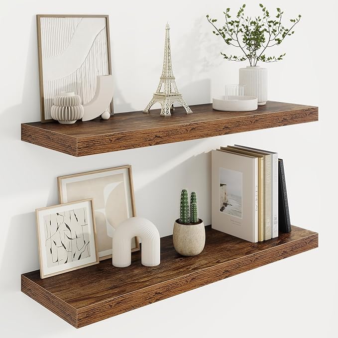 Marsmiles 30in Floating Shelves (2 Pack)