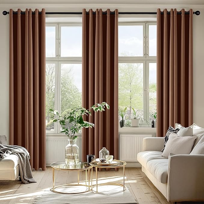 MIULEE Blackout Curtains for Bedroom Living Room 84 Inches Long 2 Panels