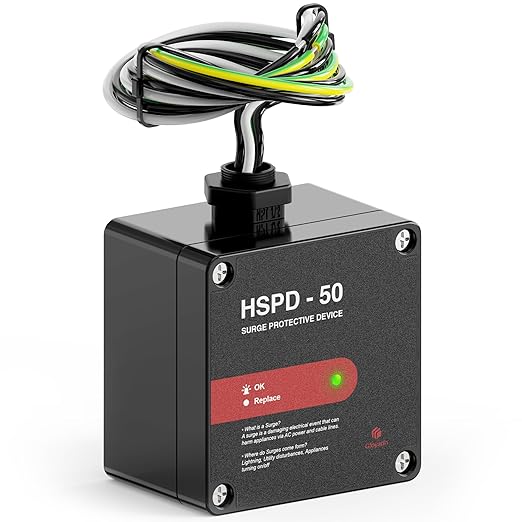 HSPD Square Whole Home Surge Protective Device, Type 1 SPD, Whole House Surge